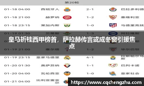 皇马折桂西甲榜首，萨拉赫传言或成冬窗引援焦点